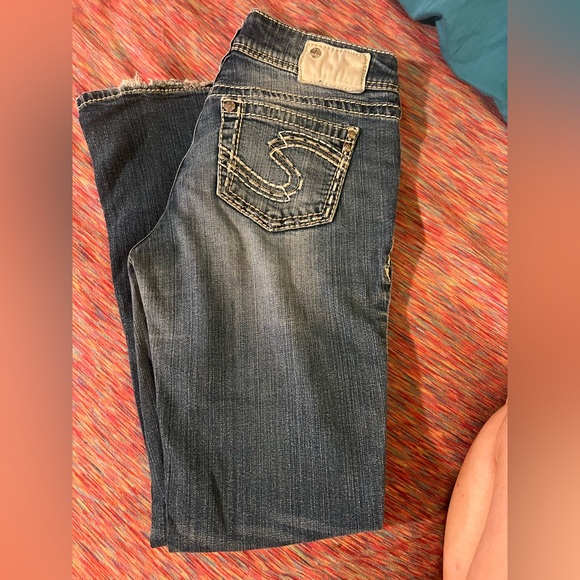 Silver Jeans Dark Blue Boot Cut Denim - Picture 1 of 3